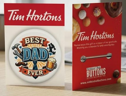 Father's Day - Custom Backing Cards & Buttons (3x4")